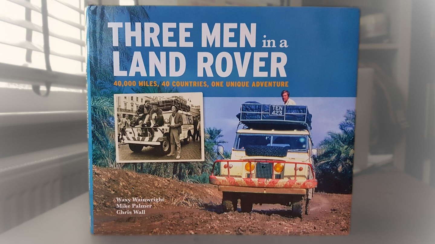 Three men in a Land Rover book