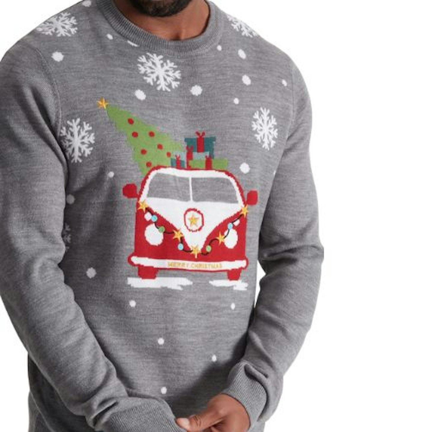 Grey Christmas Campervan Sweatshirt