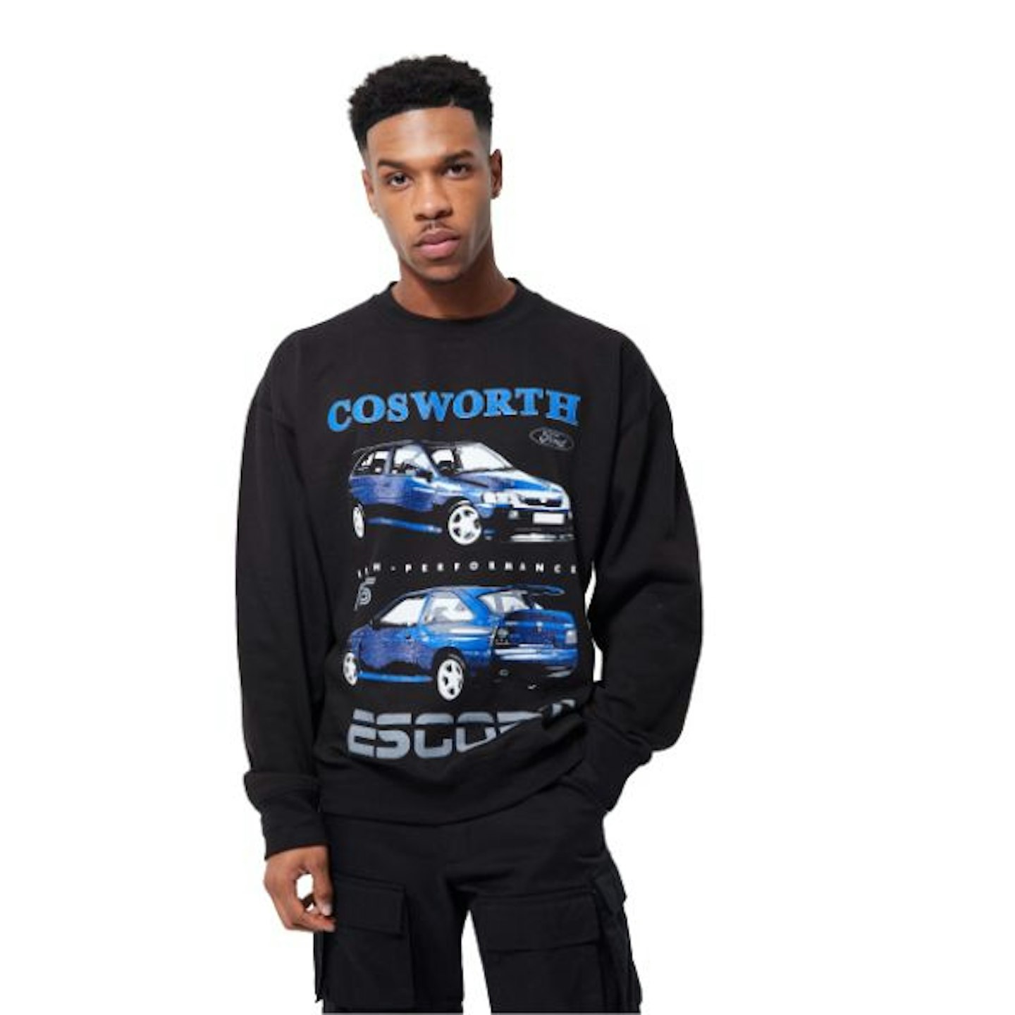 Boohoo Oversized Ford Cosworth Sweatshirt 