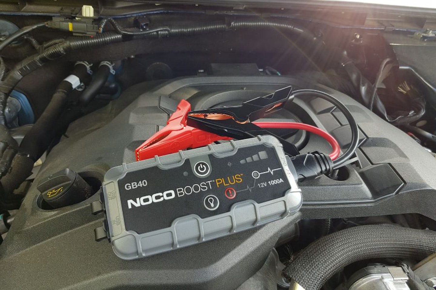 NOCO Boost GB40 on engine