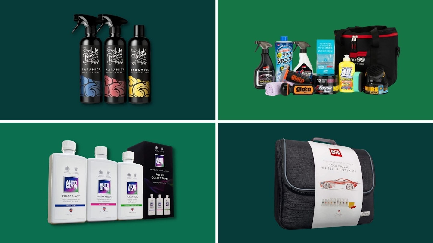 A selection of car cleaning kits