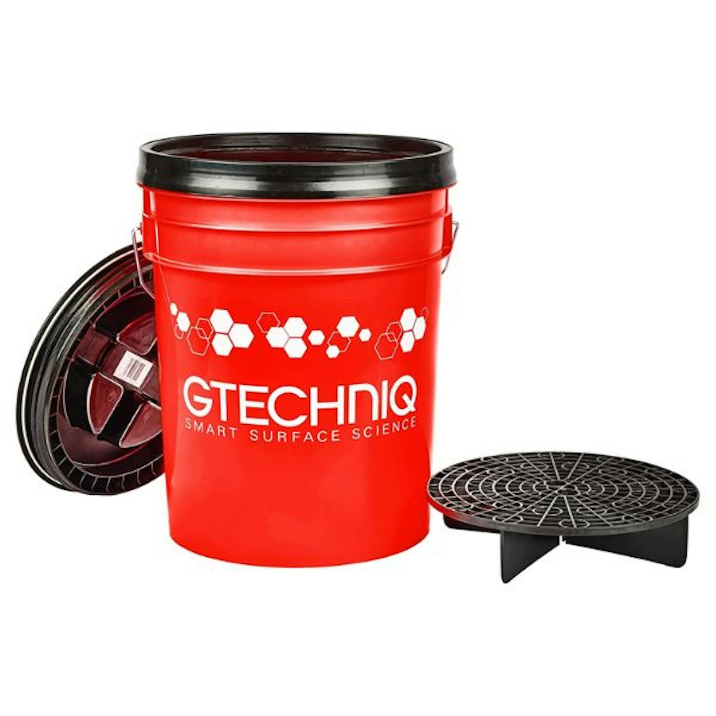 Gtechniq 3-Piece Detailing Bucket Kit with Grit Guard and Gamma Seal Lid, 20L