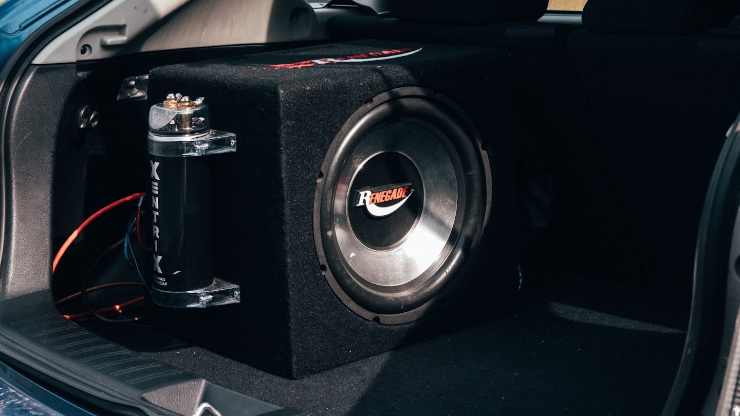 Subwoofer in car boot