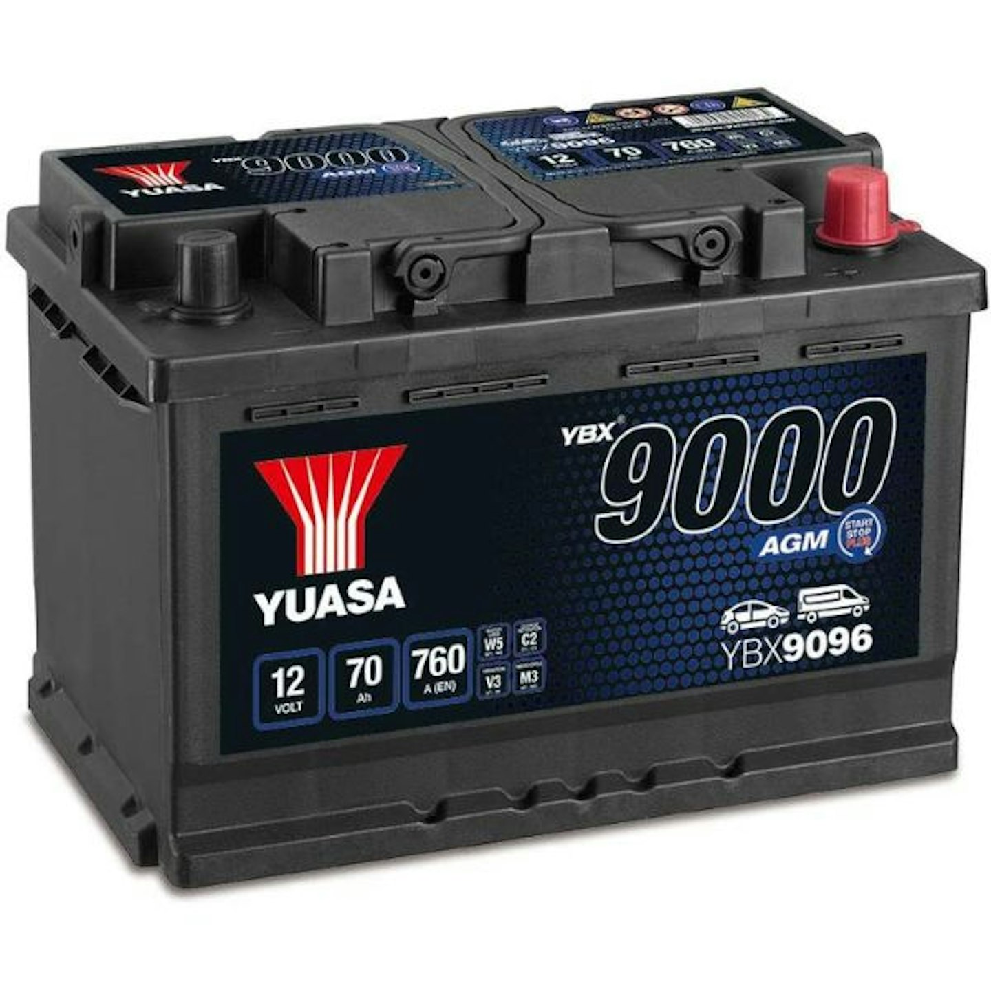 Yuasa YBX9096 Start Stop Plus Battery