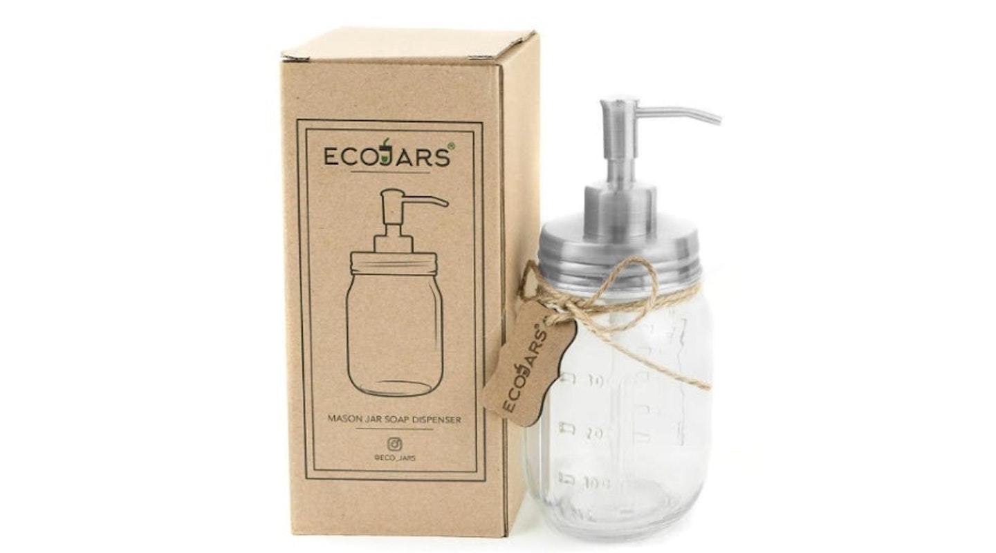 Eco Glass Mason Soap Dispenser