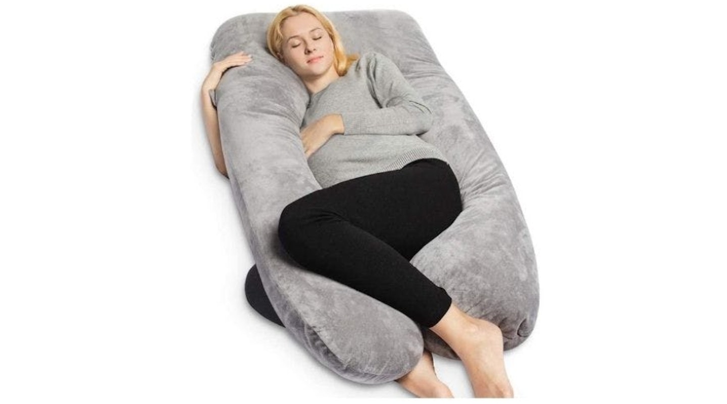 QUEEN ROSE Pregnancy Pillow with Velvet Cover