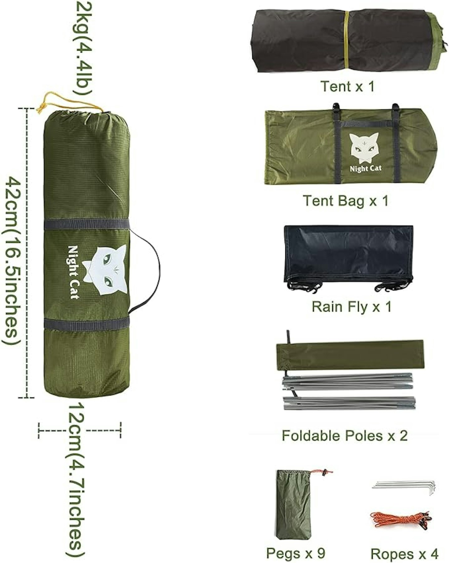 Night Cat Camping Tent for 1 2 Person Best festival tents