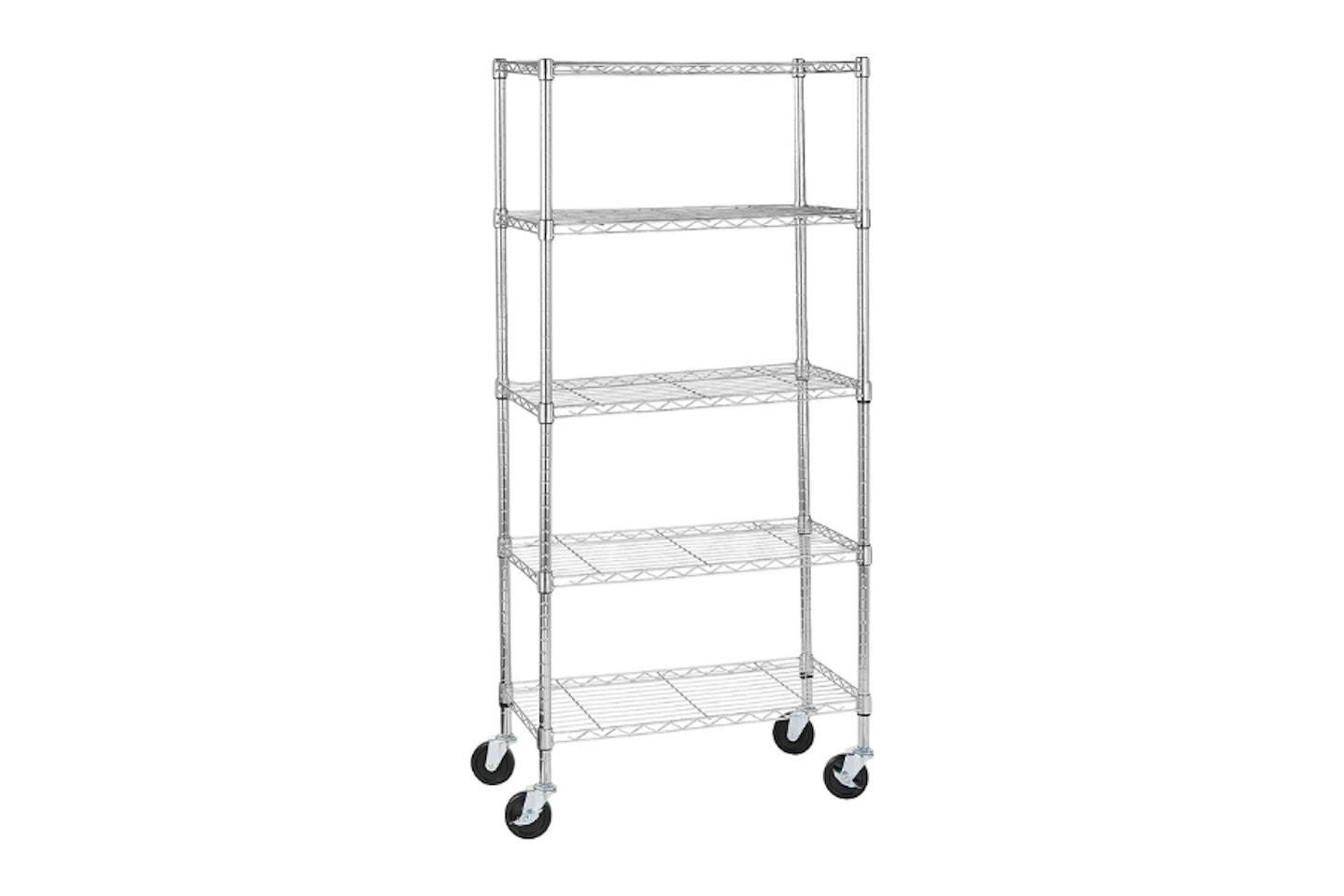 Amazon Basics 5-Shelf Medium Storage Unit on 4-inch Casters