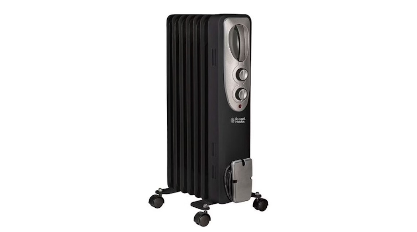 Russell Hobbs RHOFR5001B 1.5kw 7 Fin Oil Filled Radiator Heater