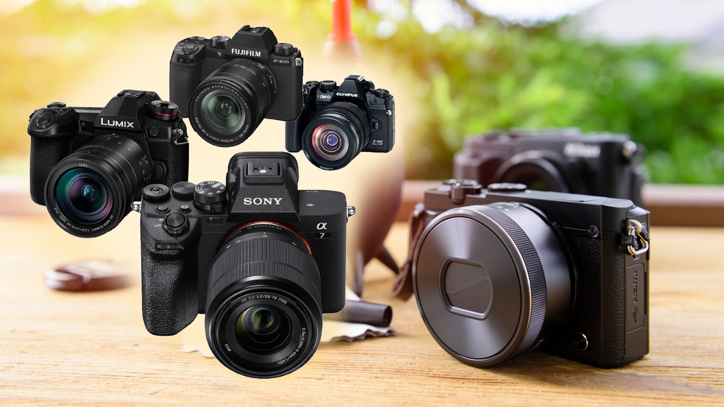 a collection of some of the best mirrorless cameras