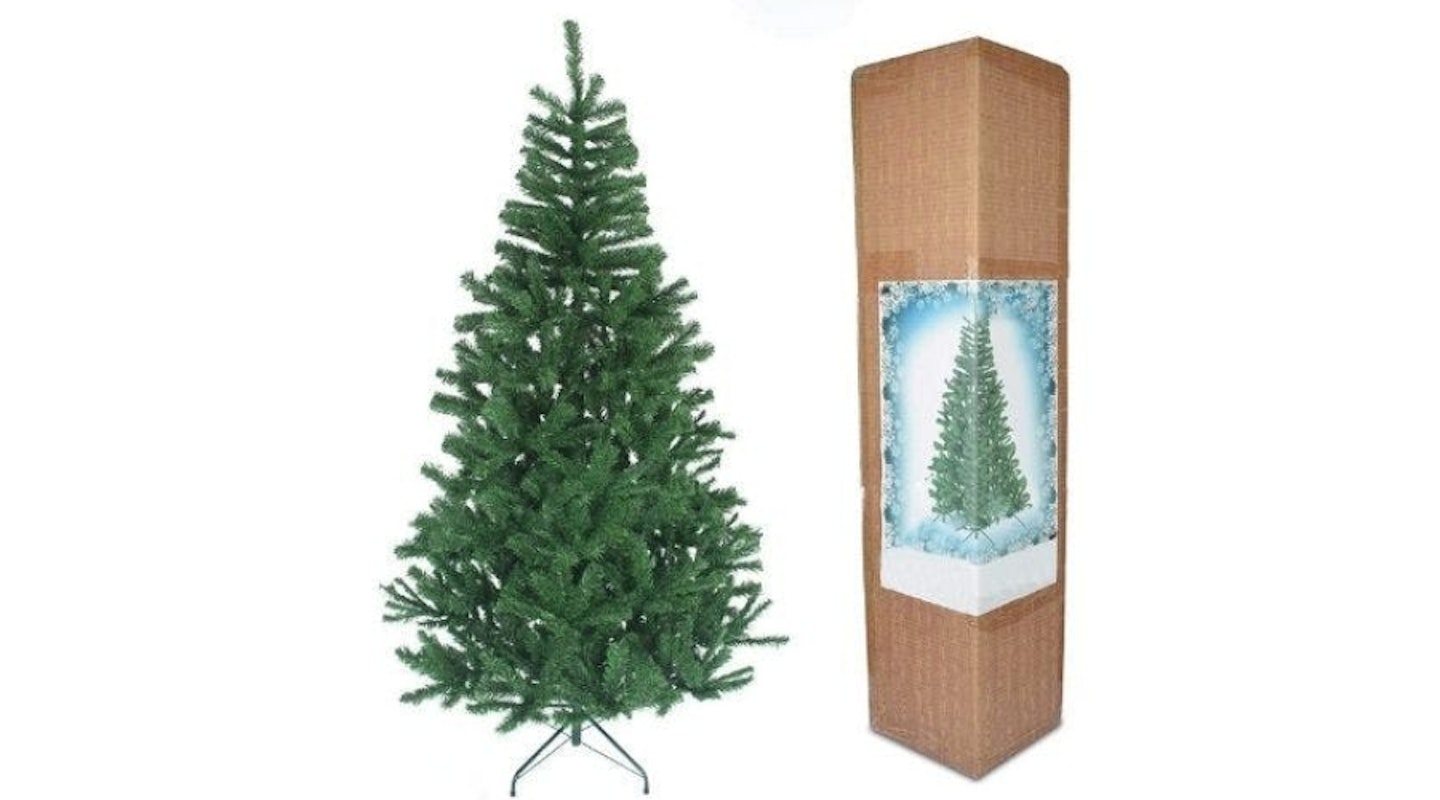 SHATCHI 6ft/180cm Alaskan Pine Green Artificial Christmas Tree