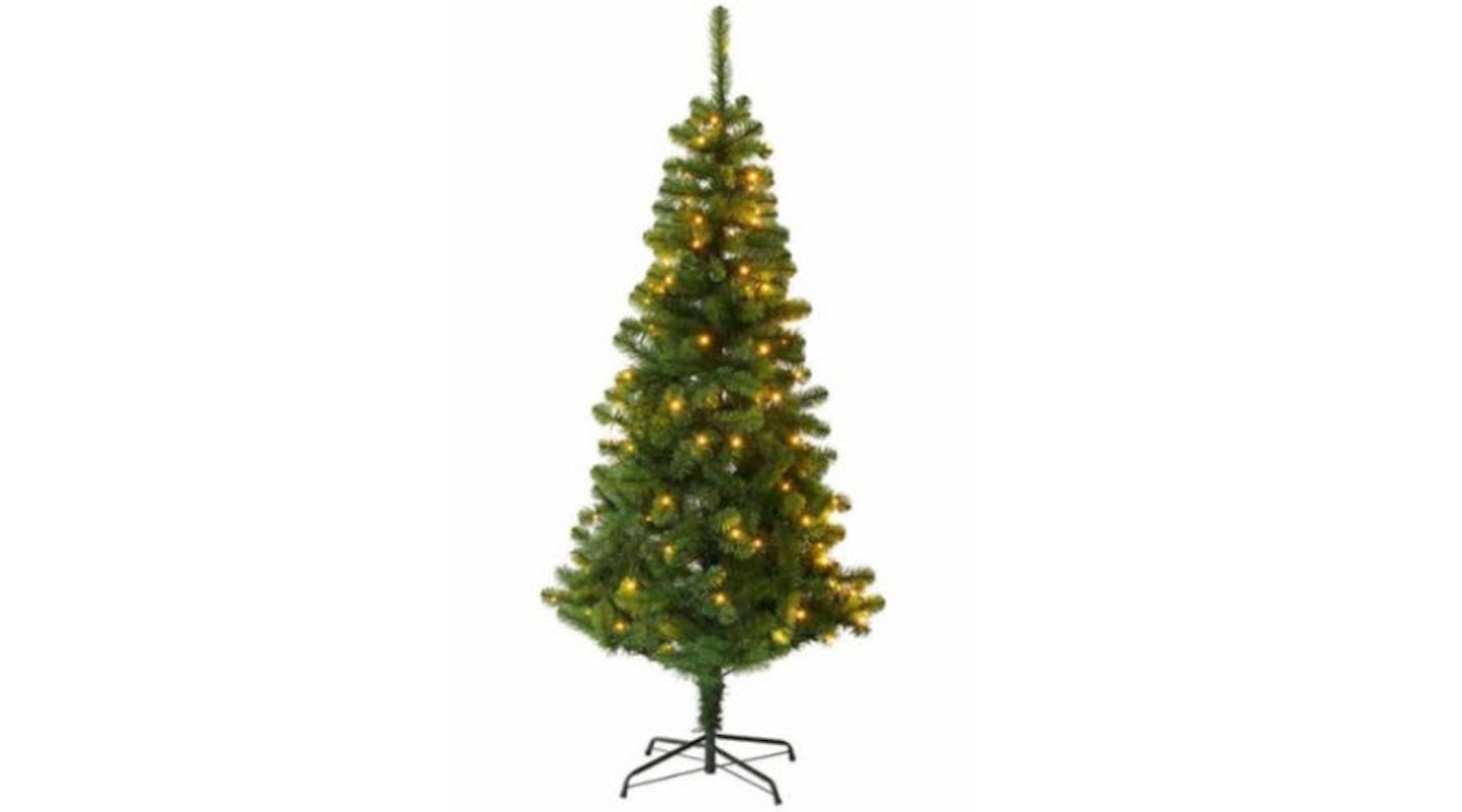 Wilko 6ft Green Pre-Lit Fir Christmas Tree