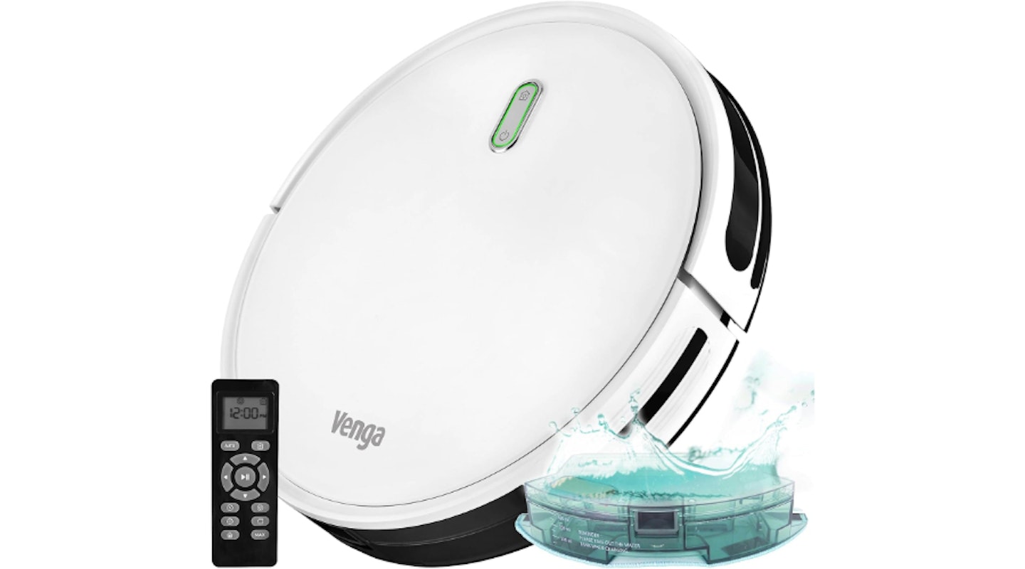 Venga! Robot Vacuum Cleaner with Mop, Easy to Use, 6 Cleaning Modes, Quiet Action, White, VG RVC 3000 BS. Best robot vacuum cleaners