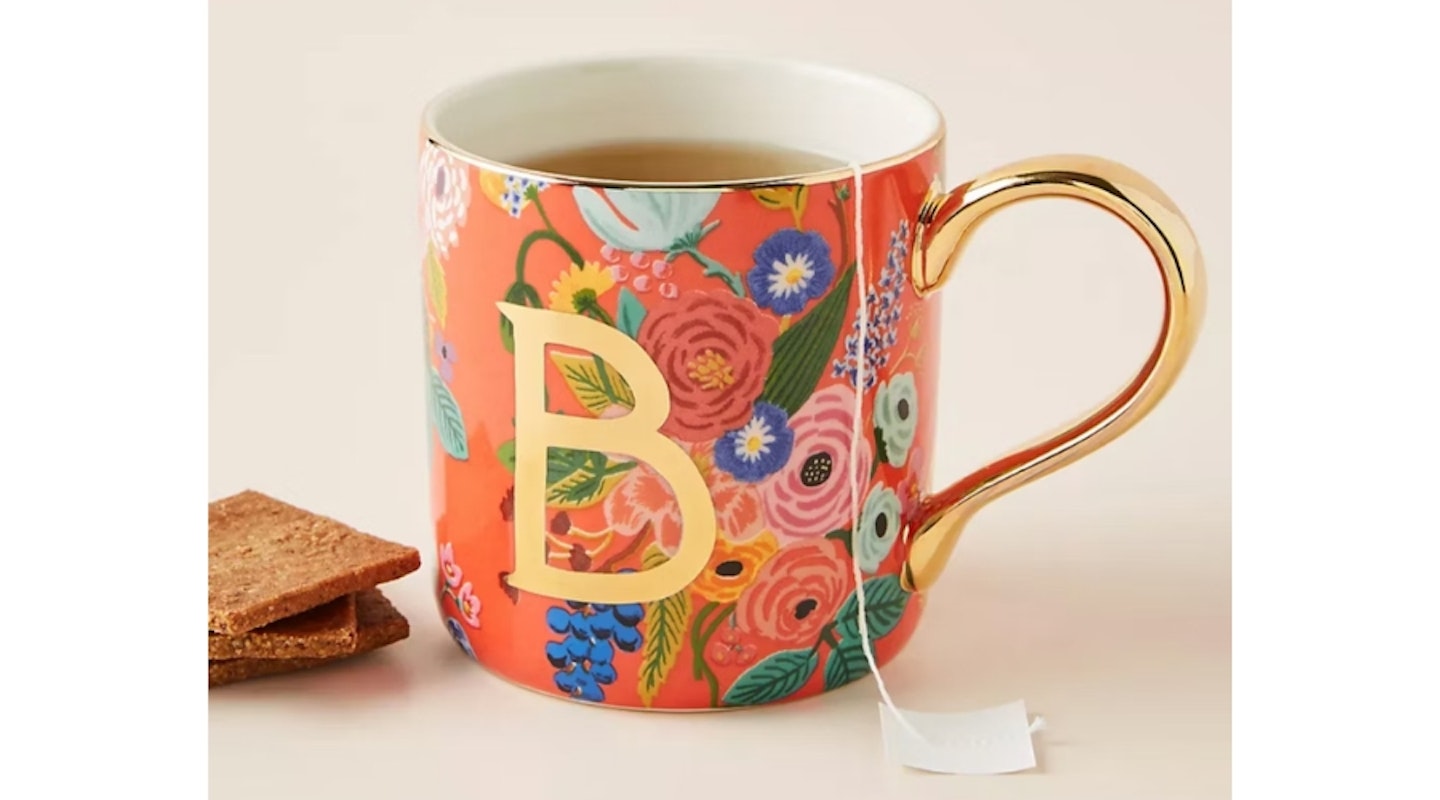 Rifle Paper Co. for Anthropologie Garden Party Monogram Mug