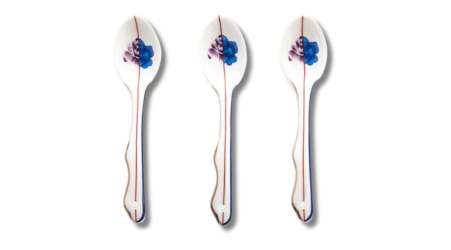 SELETTI Hybrid Armilla Bone China Porcelain Spoons