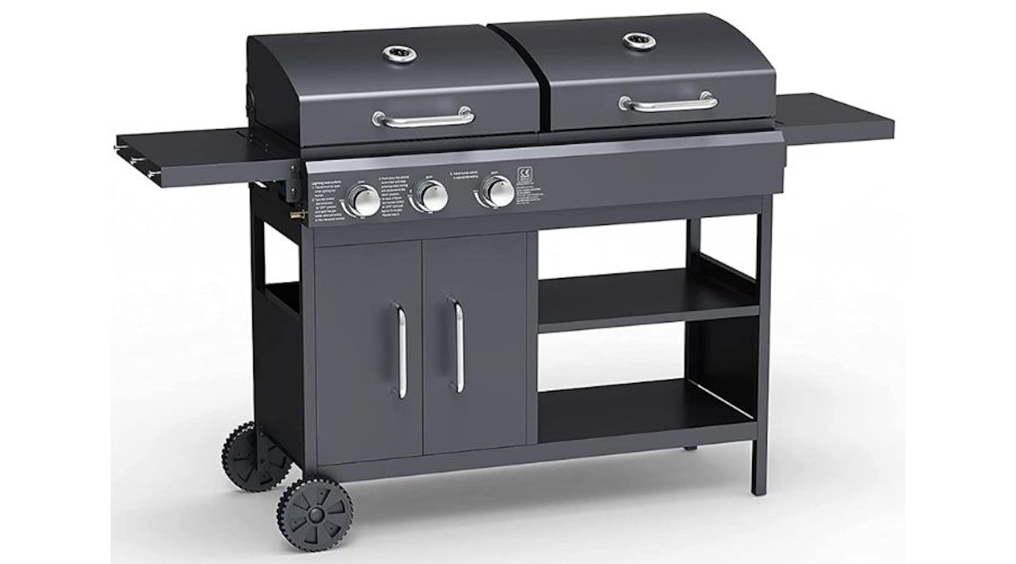 BillyOh Gas BBQ Grill and Charcoal BBQ Smoker