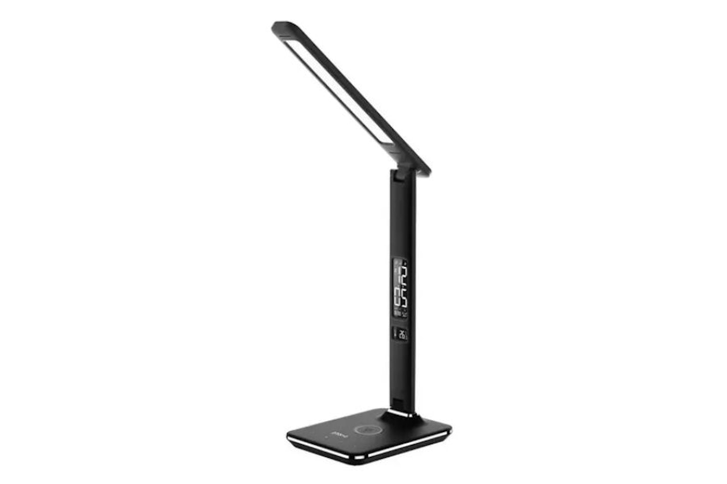 GROOV-E Ares LED Desk Lamp with Wireless Charging Pad and Clock