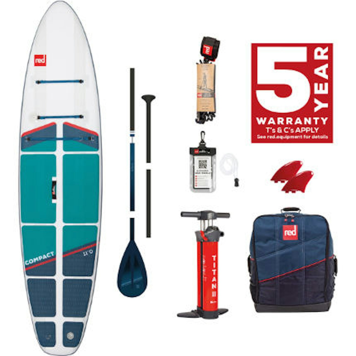 11'0" Compact MSL Pact Inflatable Paddle Board Package