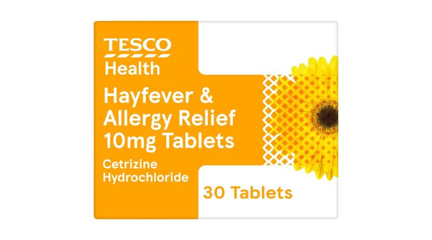 Tesco Hayfever Cetirizine Tablets