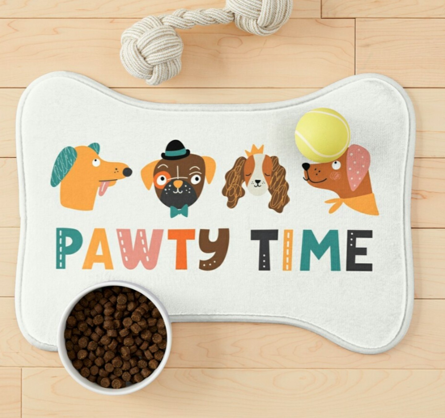 Dog Pawty Time Feed Mat