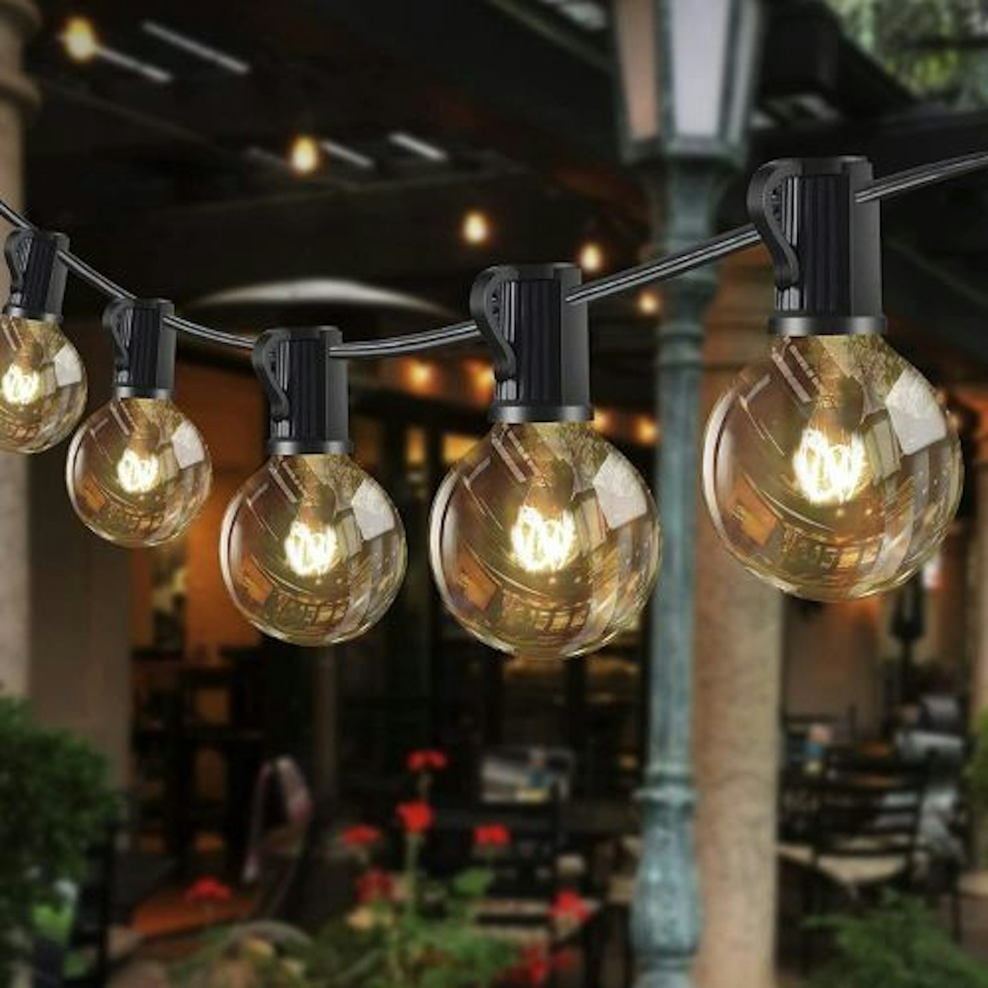 30ft Weatherproof G40 String Festoon Garden Lights