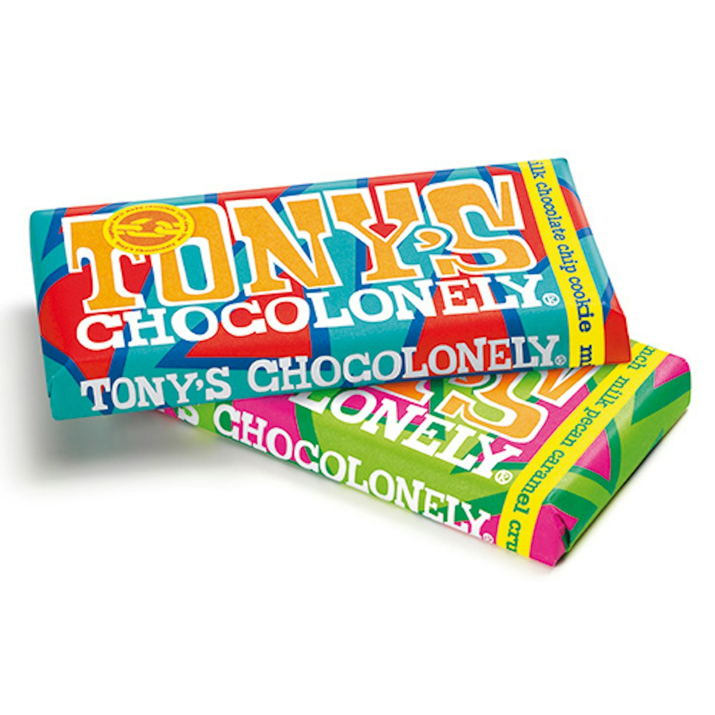 Two bars Tony's Chocolonely chocolate