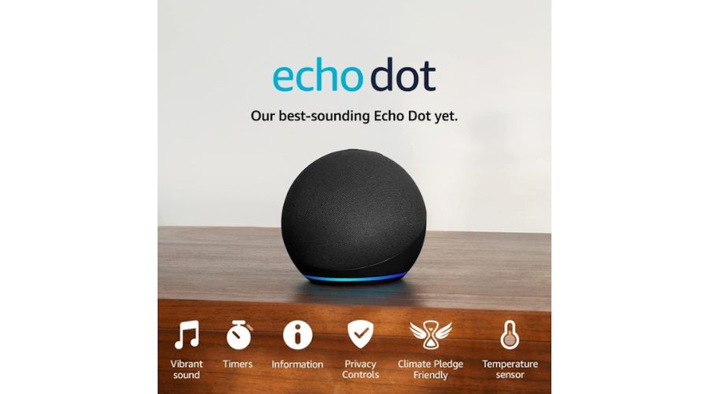 Amazon - Echo Dot (5th generation, 2022 release) Wi-Fi and Bluetooth smart speaker