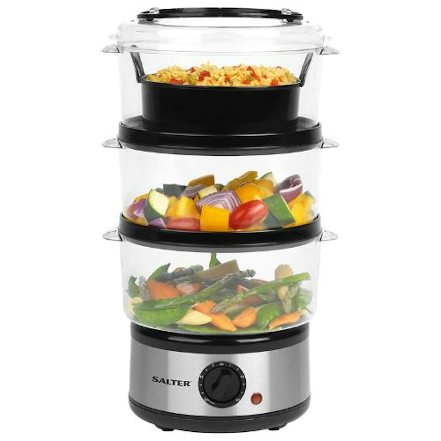 Salter EK2726Z 3-Tier Food, Meat & Vegetable Steamer