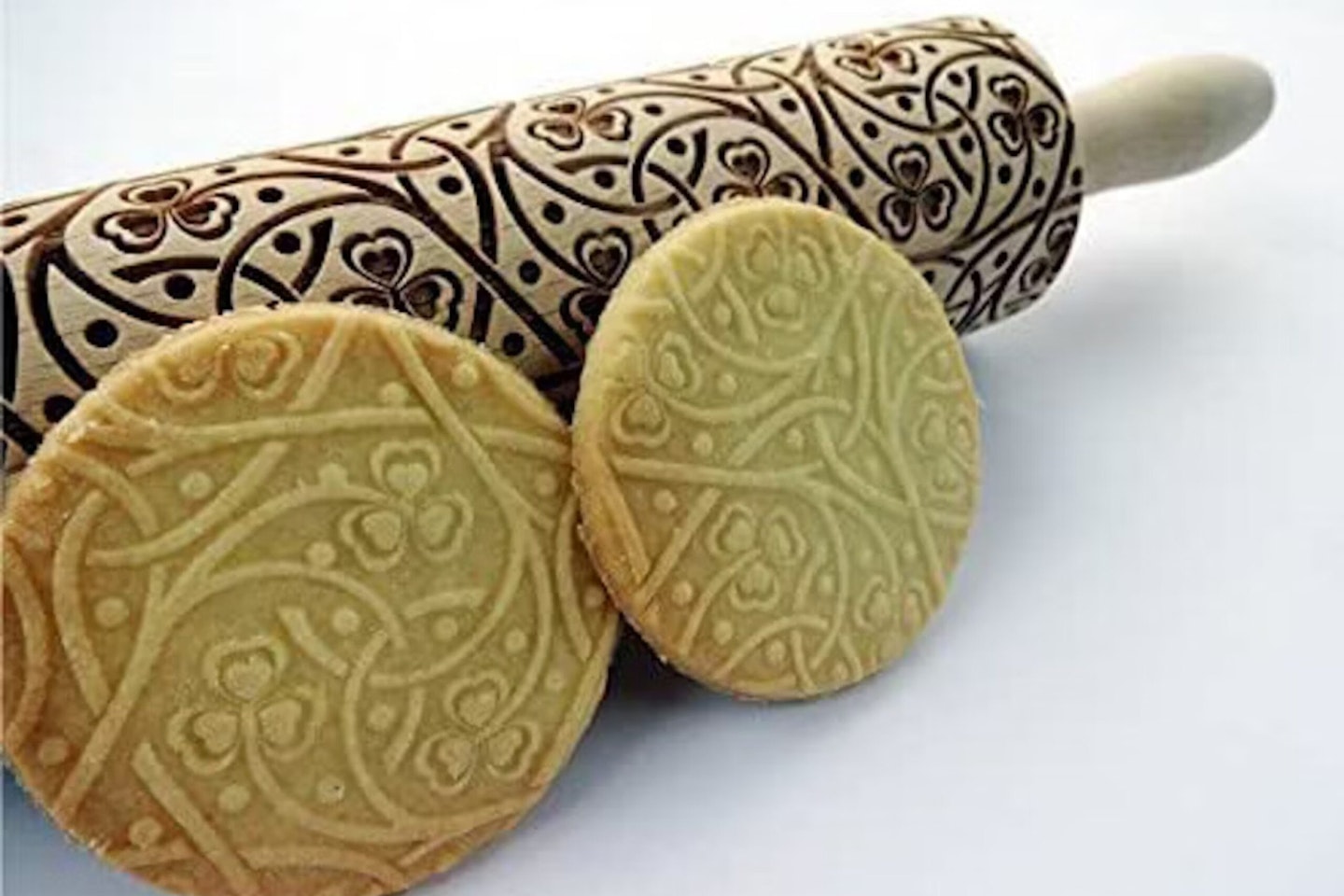 Irish Clover Knot Embossed Rolling Pin