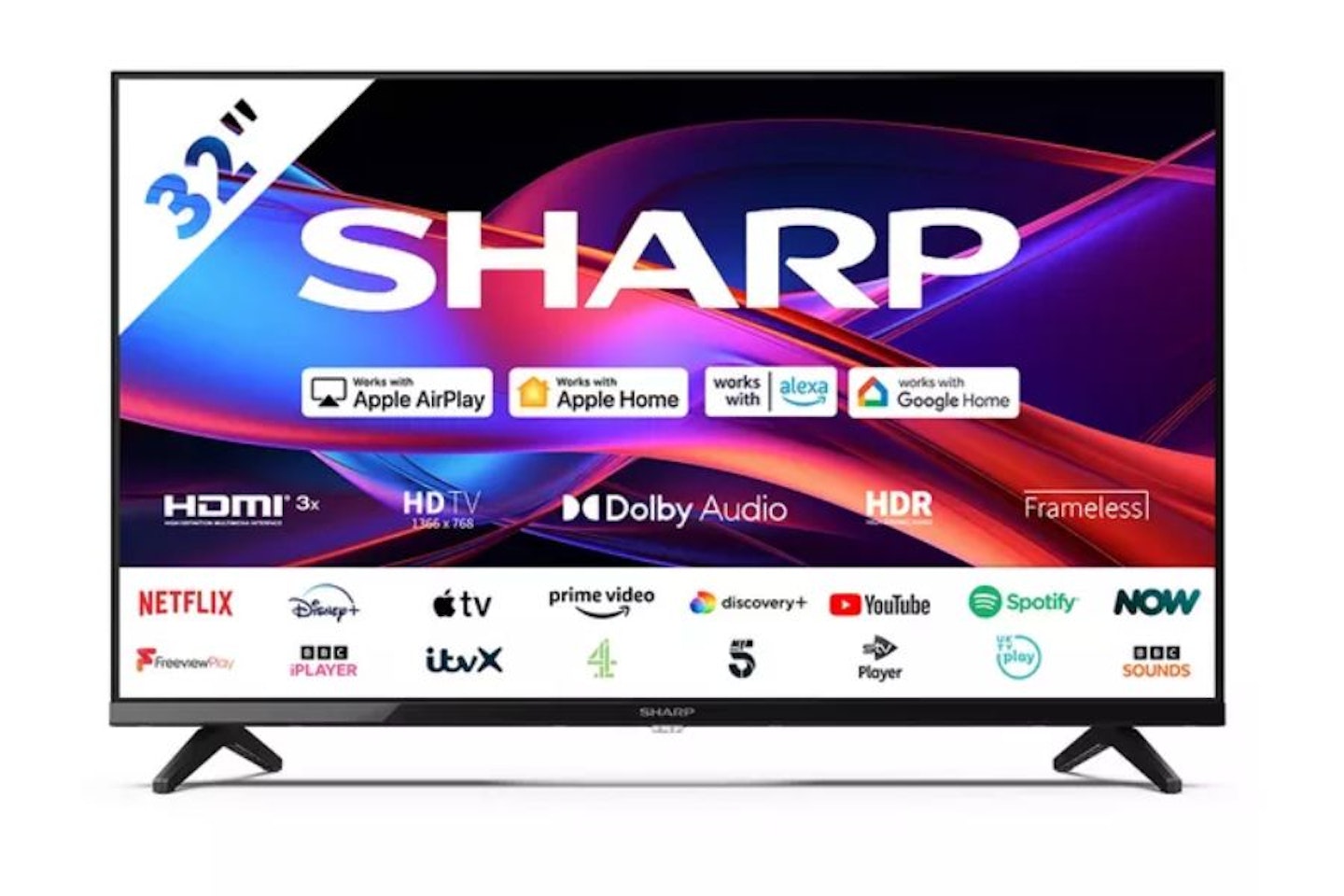 SHARP 1T-C32GD2725K 32-Inch HD Ready Smart Roku TV