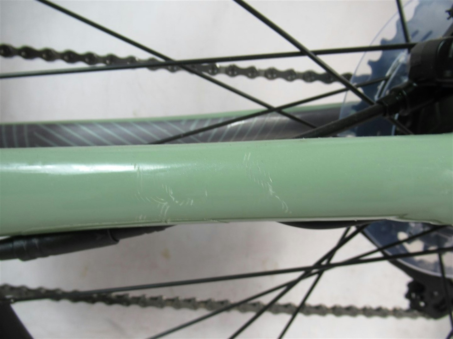 Cannondale Topstone Neo SL 1  chainstay damage