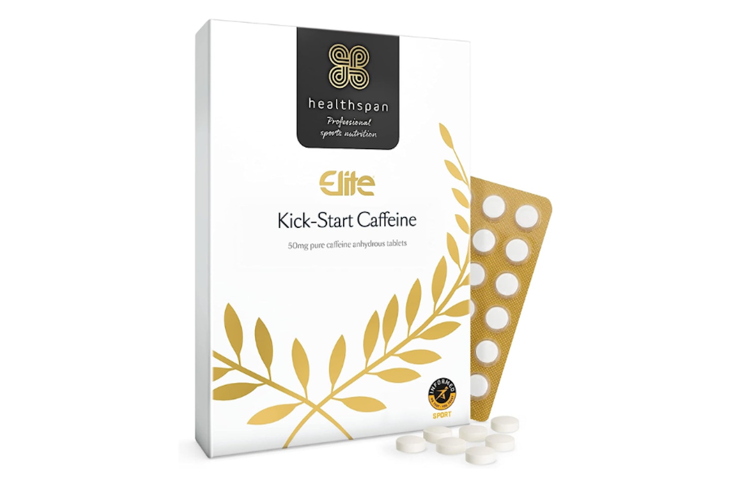 Healthspan Elite Caffeine Tablets 50mg