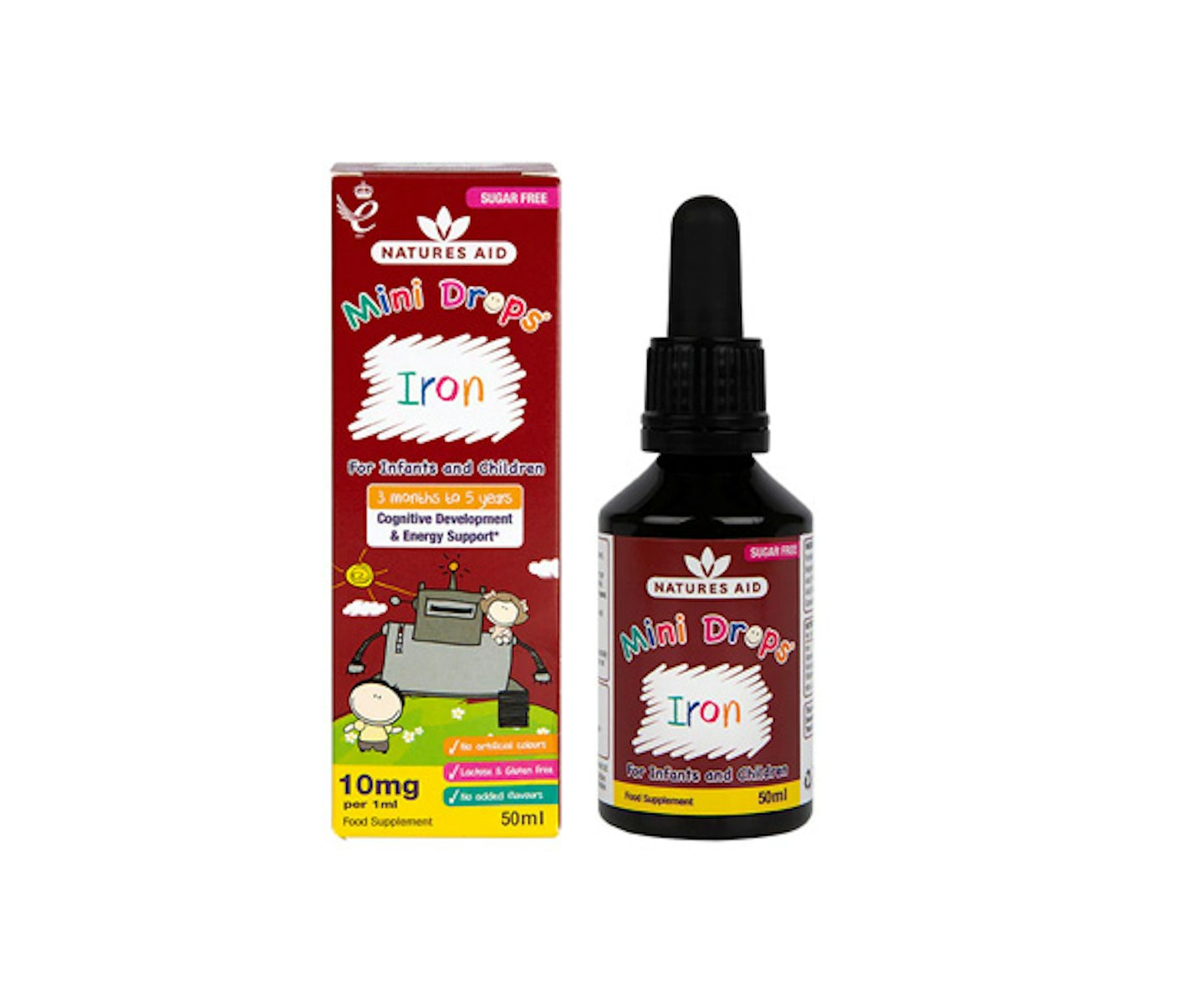 Natures Aid Mini Drops Iron for Infants and Children 50ml