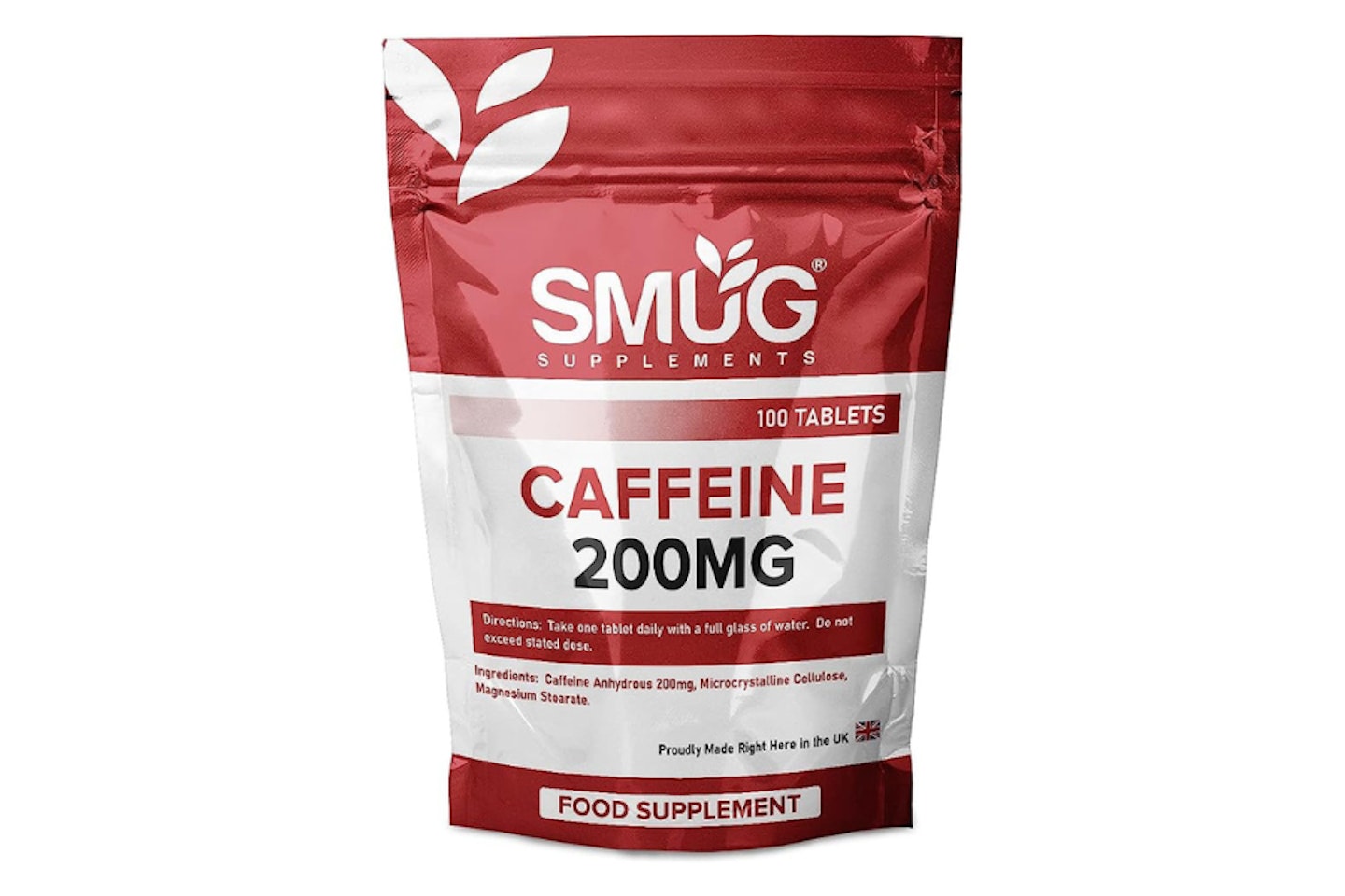 Caffeine Tablets by SMUG Supplements - 200mg