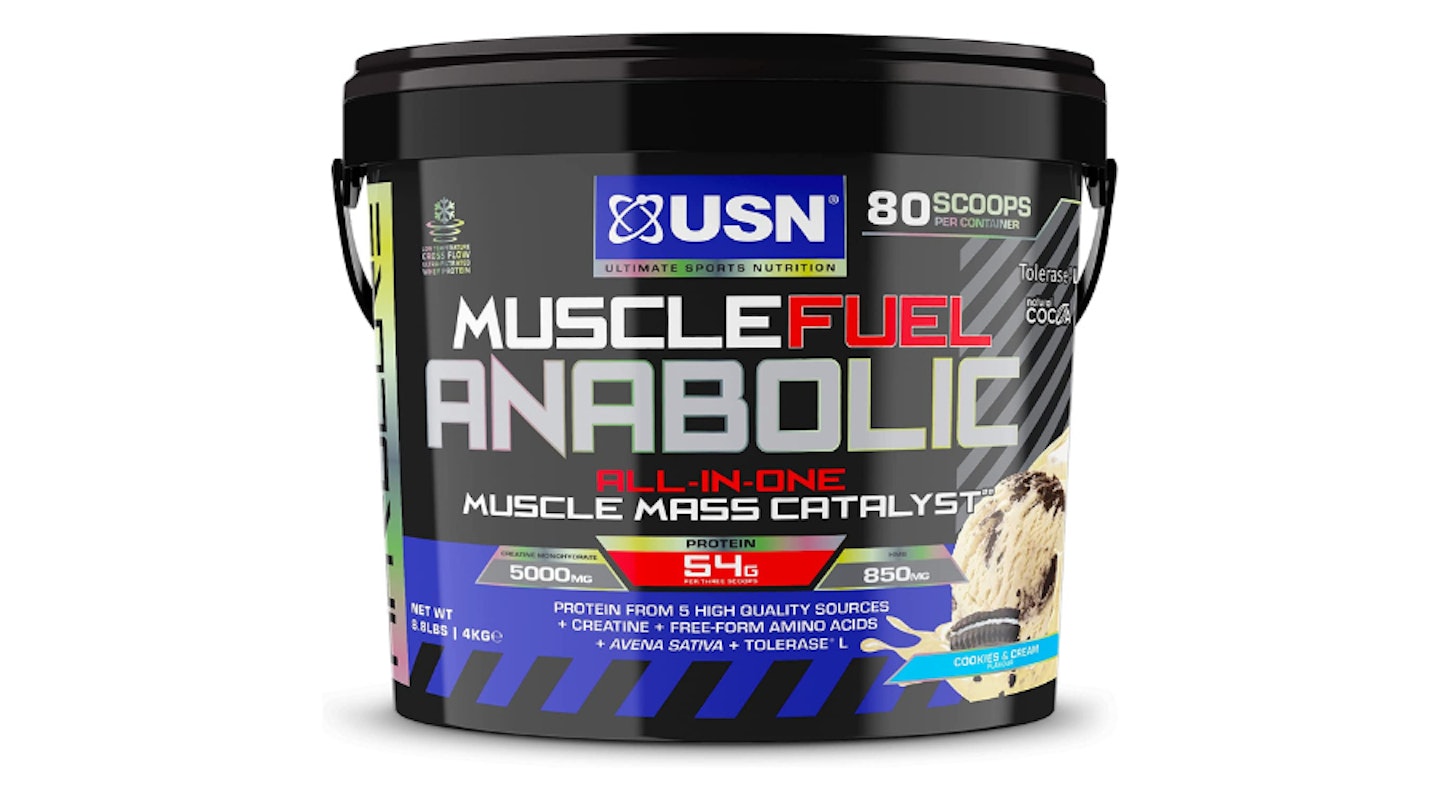 USN Muscle Fuel Anabolic Cookies and Cream All-in-one Protein Powder Shake (4kg)