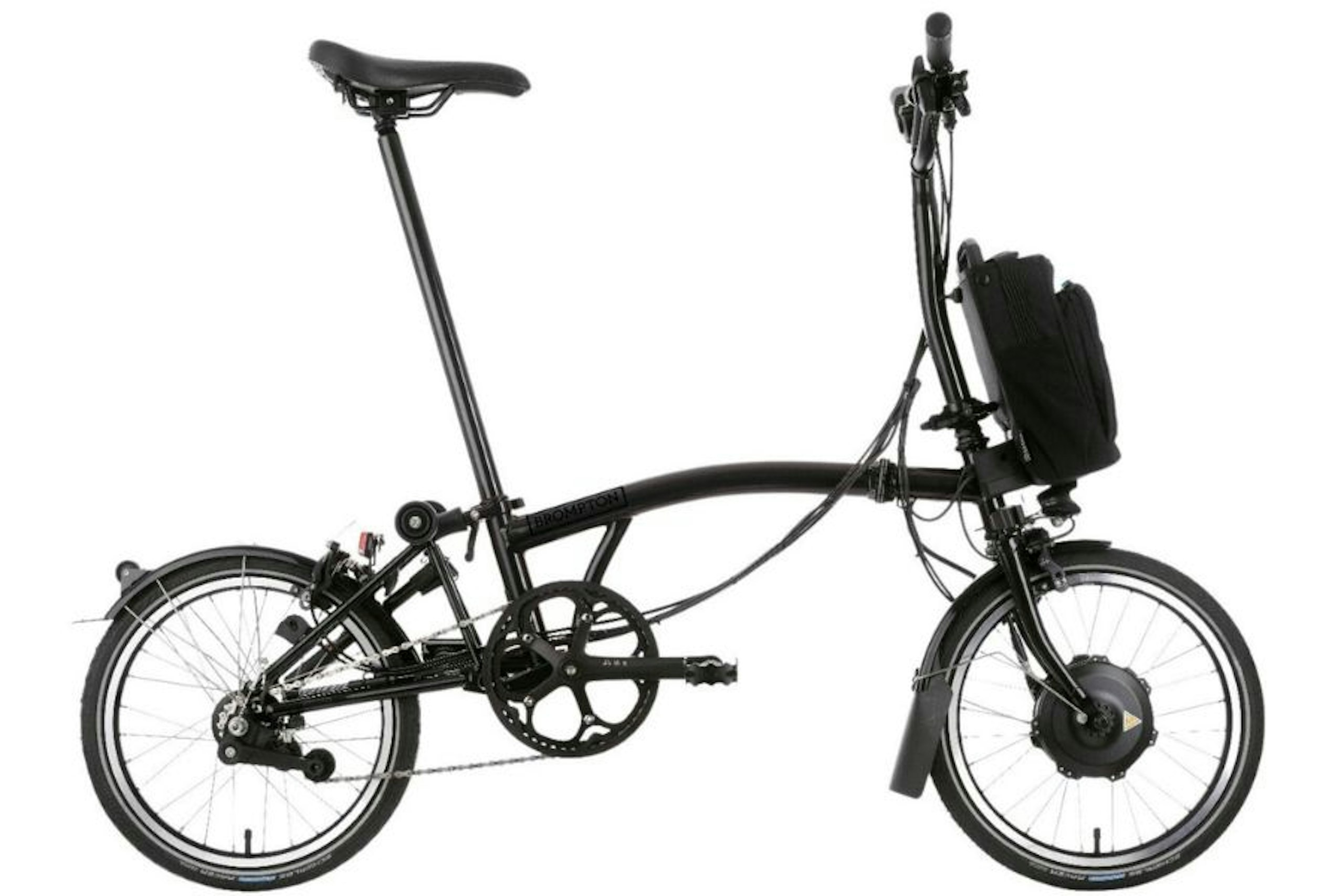 Brompton C Line Explore Mid Bar Electric Folding Bike