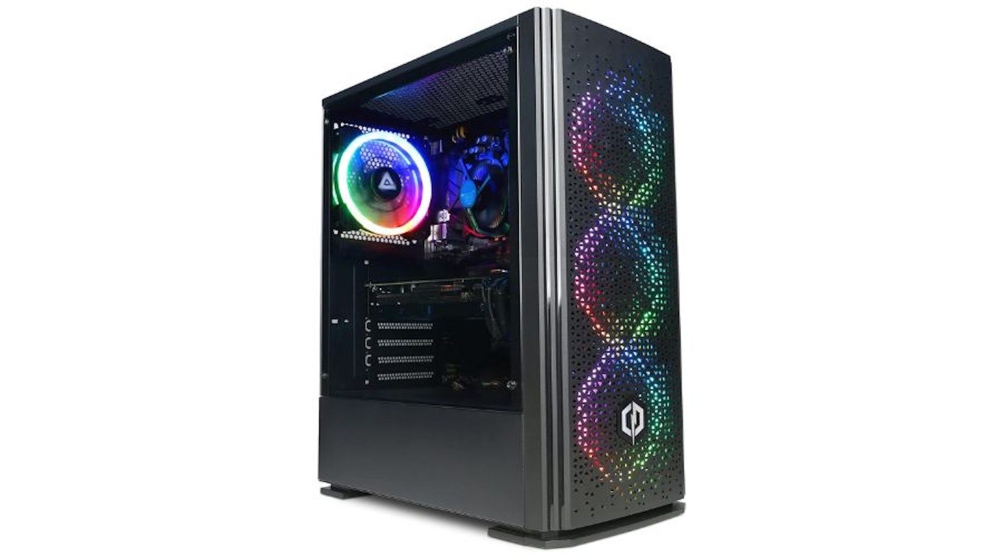 CYBERPOWERPC Wyvern Gaming PC, Intel Core i5-10400F, Nvidia RTX 3050