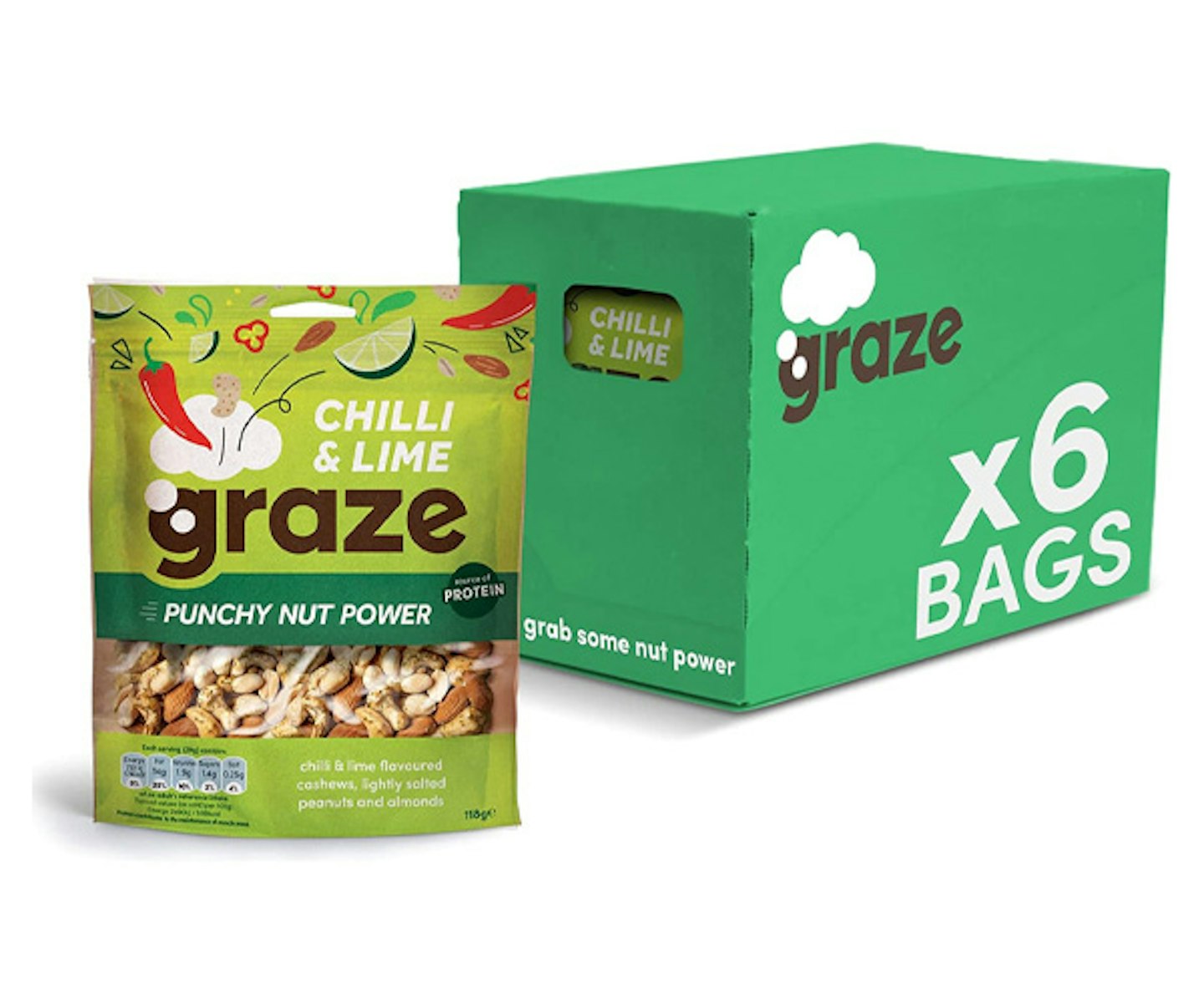 Graze Punchy Chilli and Lime Nutty Protein Power