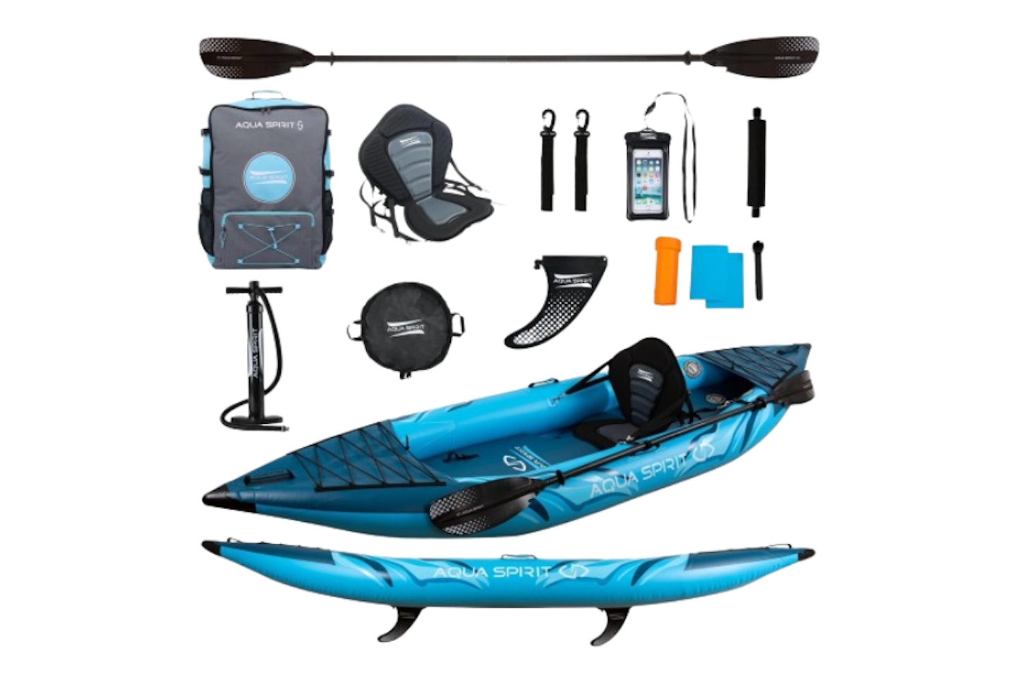Aqua Spirit Inflatable Kayak Board 