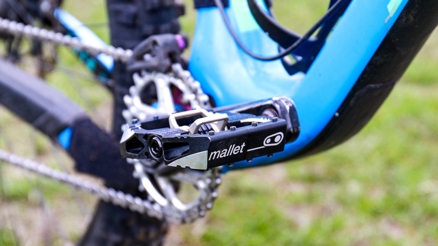 Crankbrothers Mallet DH pedals on a bike