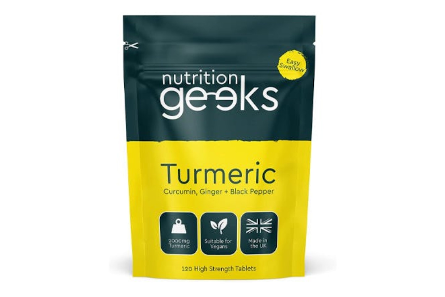 Nutrition Geeks Turmeric Tablets with Black Pepper and Ginger
