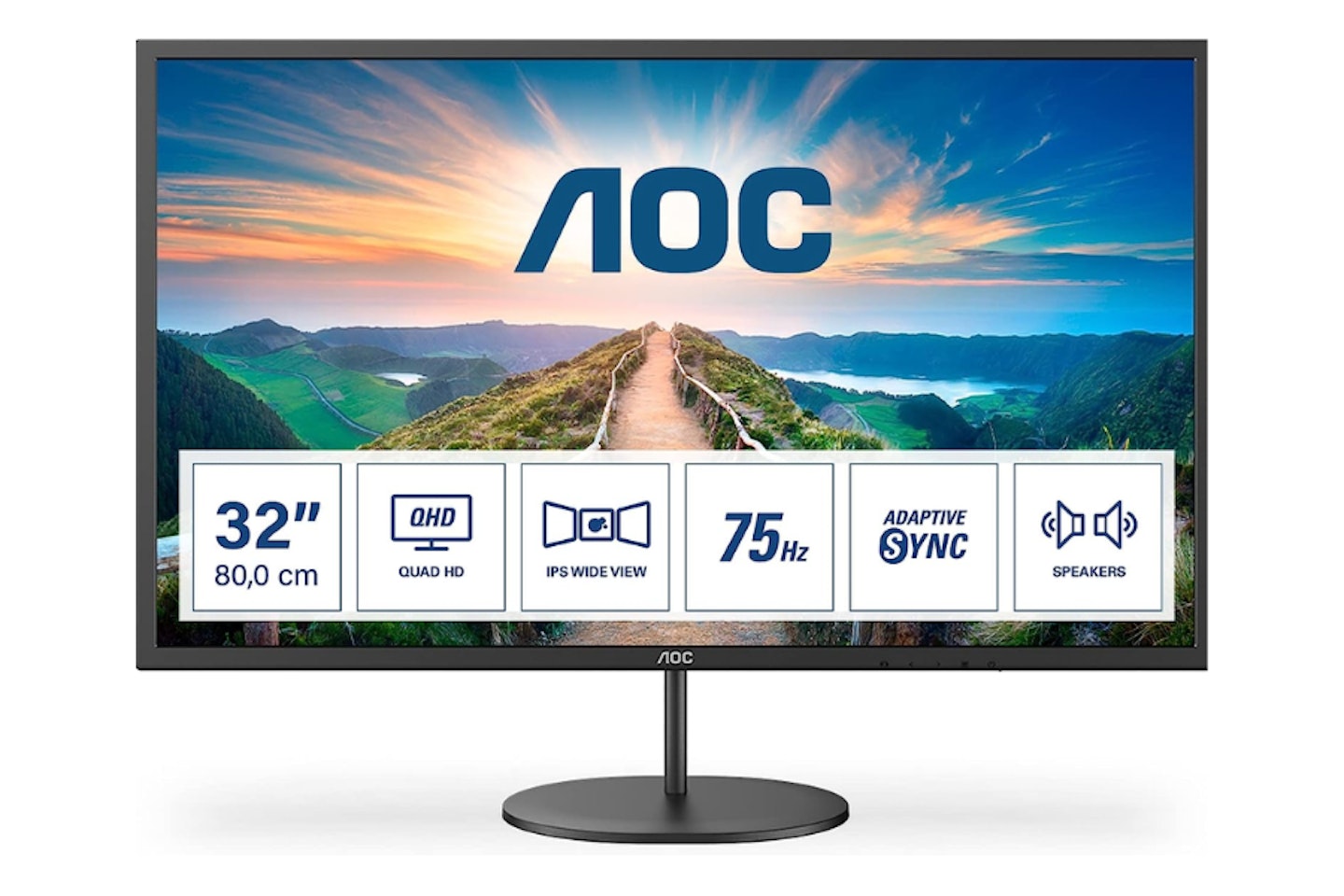 AOC Q32V4 - 32-inch QHD Monitor - one of the best monitors for Mac Mini