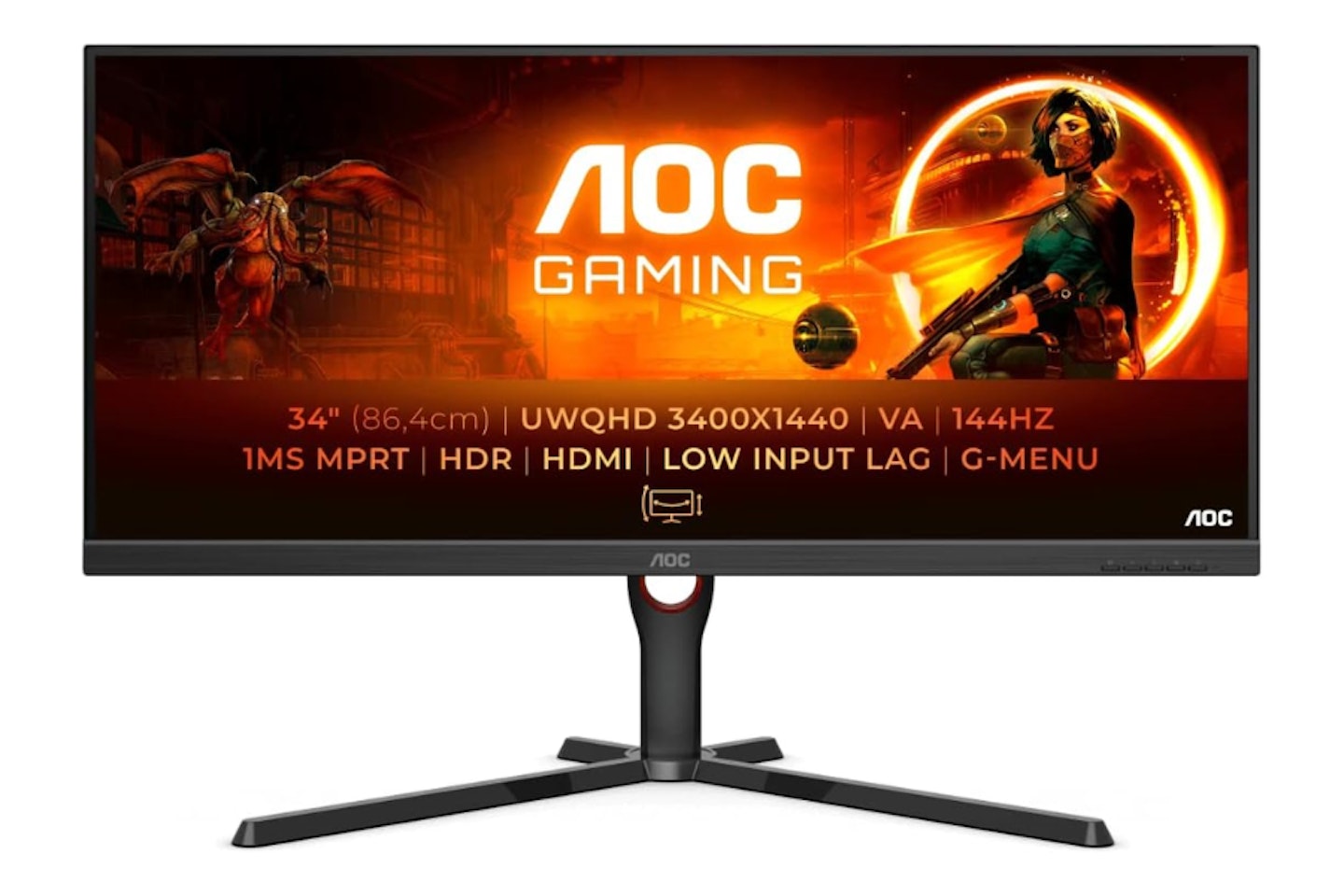 AOC Gaming U34G3XM - one of the best monitors for Mac Mini