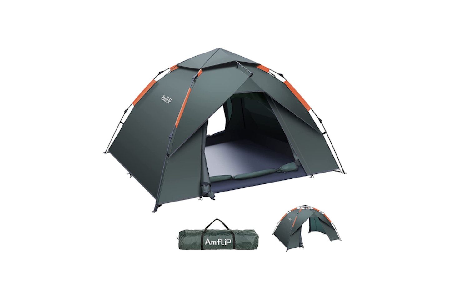 Amflip Camping Tent Automatic 3 Man Person Instant Tent