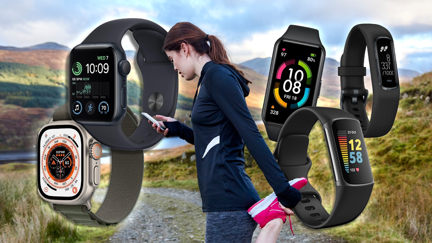 a woman jogger and examples of the best fitness tracker for iphone