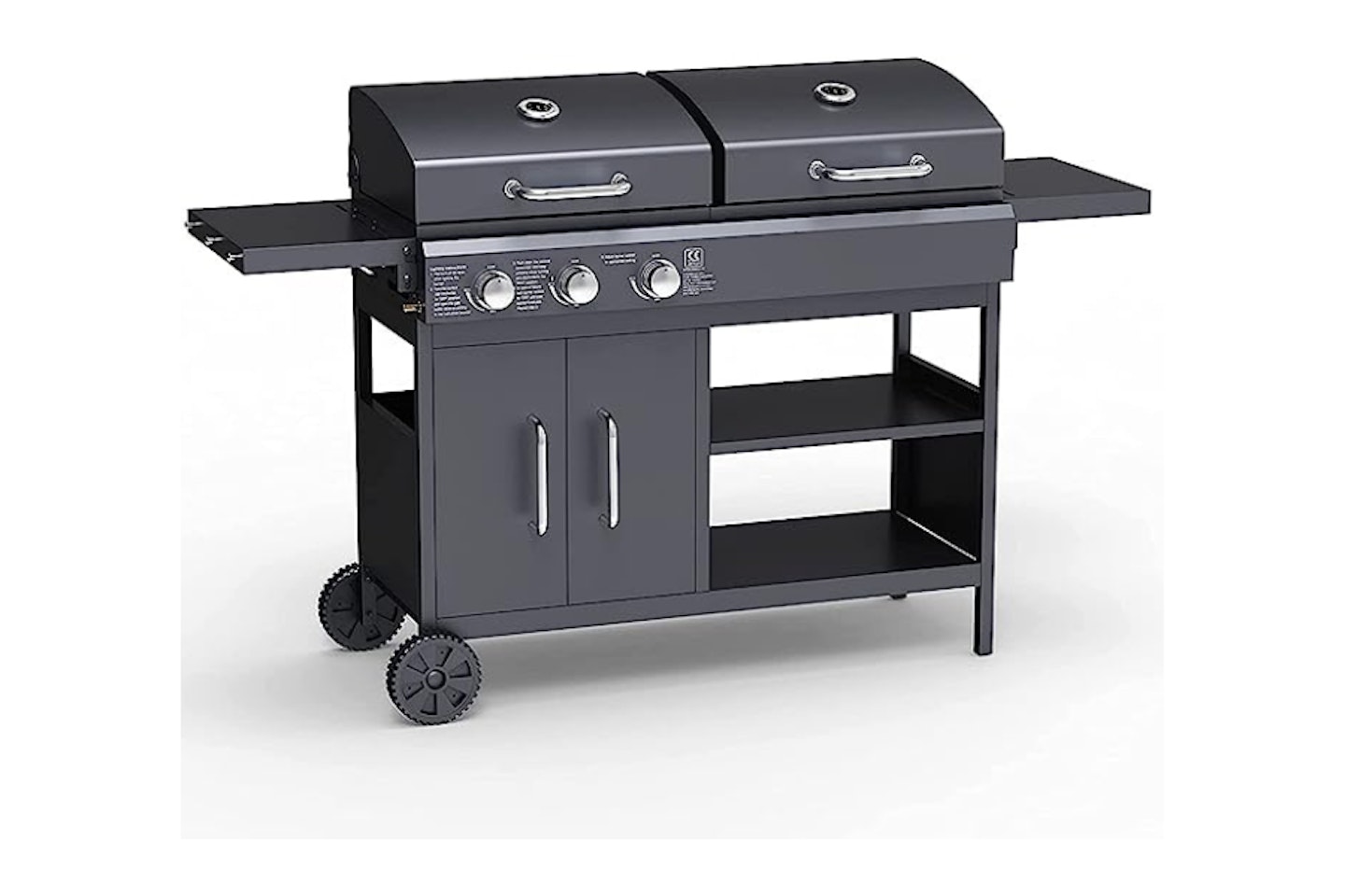 BillyOh Gas BBQ Grill and Charcoal BBQ Smoker