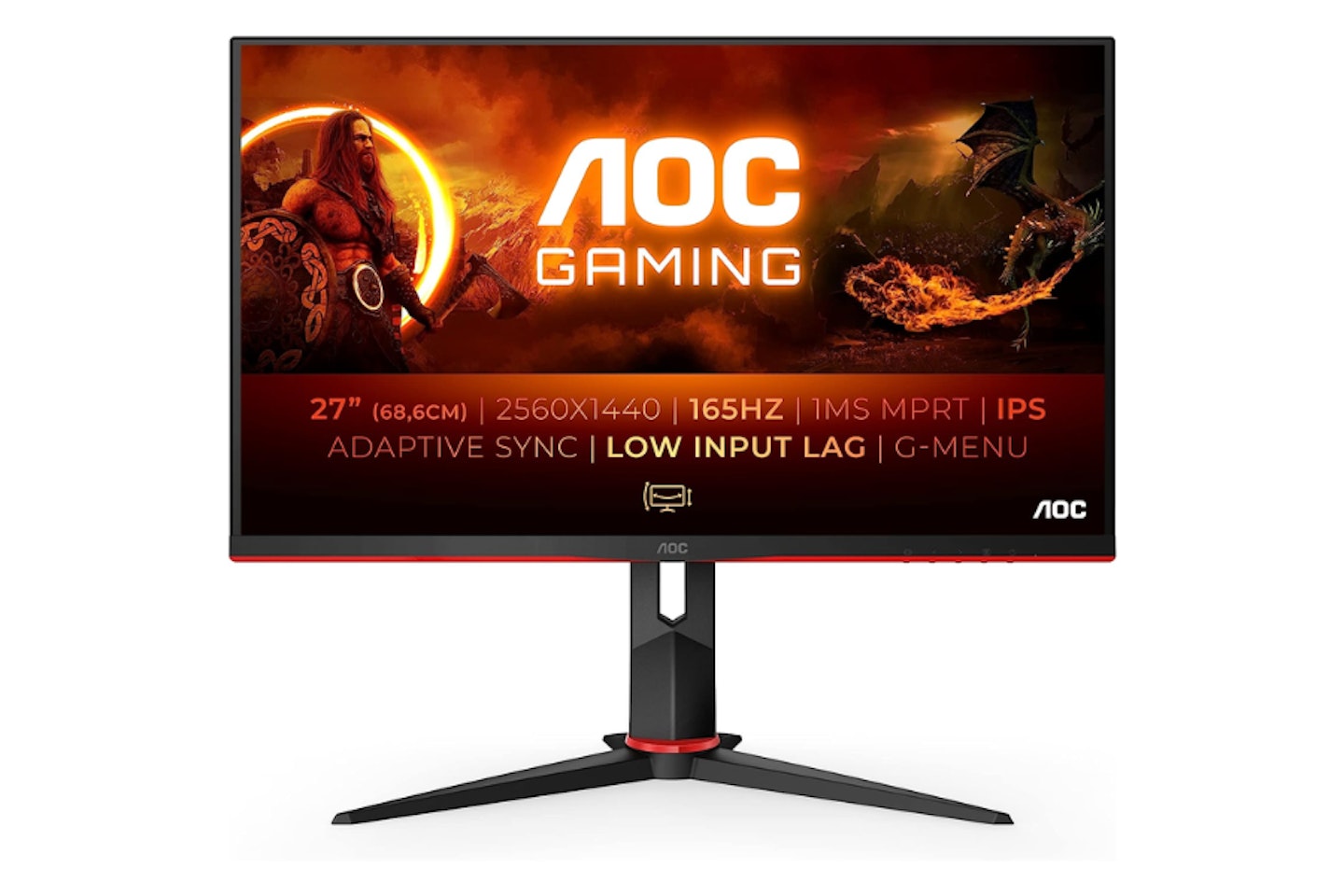 AOC Gaming Q27G2S - 27 Inch QHD Monitor - one of the Best monitors for dual screens