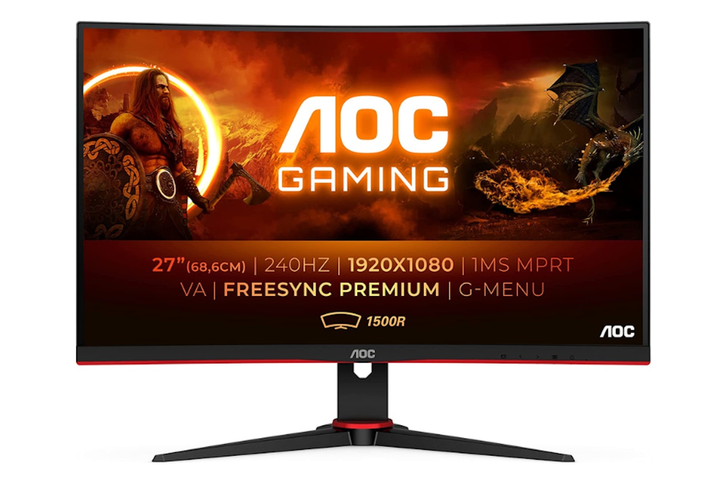 AOC Gaming C27G2ZE - 27 Inch FHD Curved Monitor