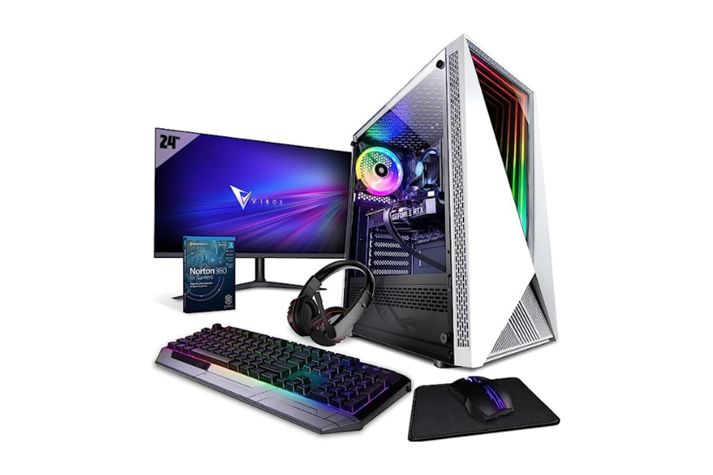 Vibox III-48 Gaming PC - 24" Monitor Bundle