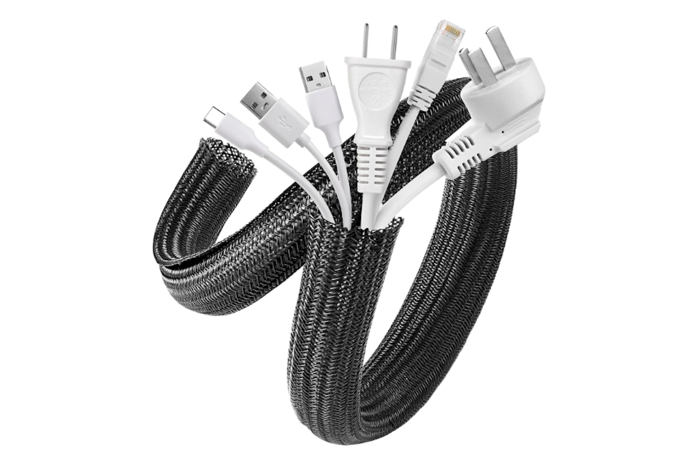 AGPTEK Cable Tidy Sleeve  - possibly the best cable organiser